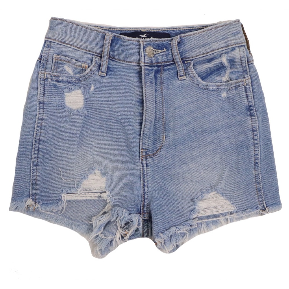 Hollister Distressed High Waisted Denim Shorts
